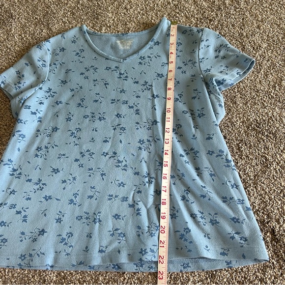 [Basic Editions] Blue Floral T-shirt - Picture 5 of 5